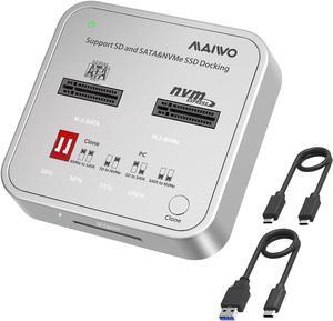5 Bay M.2 SATA NGFF Duplicator Cloner, 5Gbps USB 3.0 to M.2 SATA NGFF SSD Adapter Docking Station, 20TB Capacity, Tool-Free