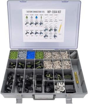 WeatherPack Connector Kit WP-1104: Sealed Weatherproof Automotive Electrical Connectors 20-12 Gauge 1104 Piece Kit