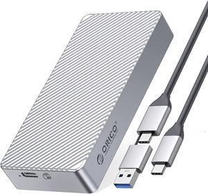 40Gbps M.2 NVMe SSD Enclosure USB4 PCIe3.0x4 USB-C Aluminum Adapter, Upgraded NVMe PCIe 2280 M-Key External M2 Solid State Drive Enclosure, Compatible Thunderbolt 3/4 USB3.2/3.1/3.0/ Type C