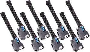 Wire Harness Adapter Compatible with Mini Delphi Multec 2 Harness to USCAR EV6 Fuel Injector OEM Tooling, Connector, Lock, Seals, & Terminals WAINJ32