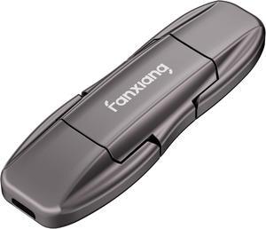 Flash Drive 512GB USB 3.2 Gen2 Up to 1050MB/s USB Drive USB A + Type C External Portable SSD for iPhone 15/Pro/Android Phone/Windows/MacPC/Laptops FF952
