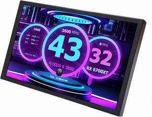8 Inch Small Mini LCD Monitor 1280x800 IPS Screen Display for PC Case DIY Building/Laptop/Computer with Mini HD-MI Video Input