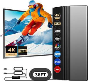 1000+ Miles Zone TV Antenna Indoor Outdoor for 2K 4K for Smart TV Local Channels, Digital TV Antenna with Outdoor Signal and 36ft HDTV Cable