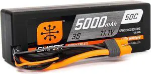 11.1V 5000mAh 3S 50C Smart Hardcase LiPo Battery: IC3, SPMX50003S50H3