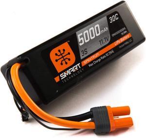 11.1V 5000mAh 3S 30C Smart Hardcase LiPo Battery: IC5, SPMX50003S30H5