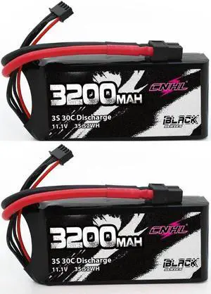 3200mAh 3S Shorty Lipo Battery 30C 11.1V lipo Battery with XT60 for RC Airplane RC Quadcopter RC Evader BX Car RC Truggy RC Truck Boat(2 Packs)
