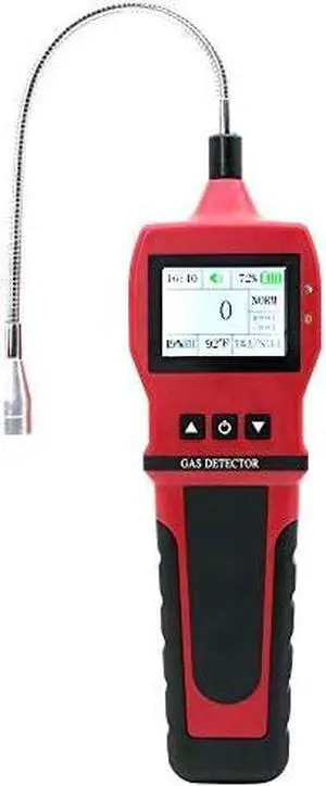 Leak Detector by Forensics | 0-10,000ppm | Water, Dust & Explosion Proof | Li-Ion Battery | Natural Gas, Propane, Methane & Combustibles | RED Color