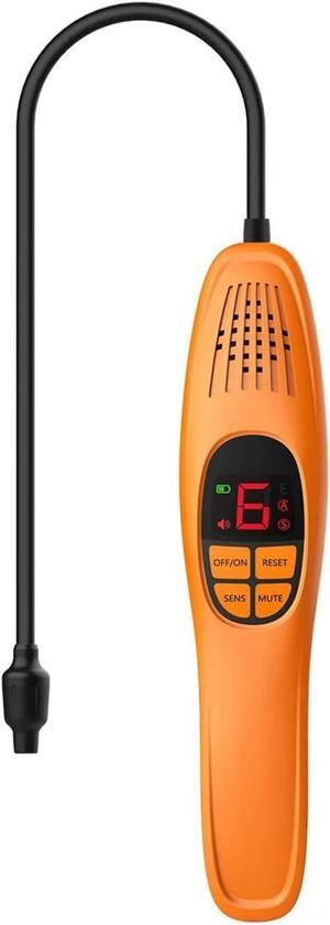 Refrigerant Leak Detector, Freon Leak Detector, Freon Sniffer Automotive Halogen Gas Leak Detector for R134A R410A R1234YF R600a R290 CFCs HCFCs HFCs HCs HFOs, LD-100+