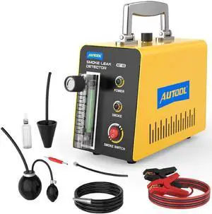 Smoke Machine Automotive Leak Detector,Evap Vacuum Smoke Diagnostic Tester,Pipeline Fuel Leakage Detector Compatible with 12V Vehicles