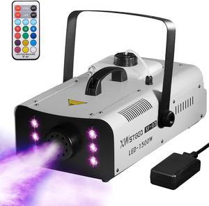 Machine 1500 Watt with 6 LED Lights and Wireless Remote, Professional Stage Smoke Machine for DJ Halloween Parties Wedding Christmas