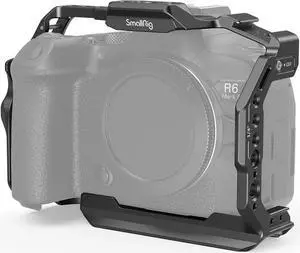 R6 Mark II Camera Cage for Canon, Formfitting Video Making Camera Rig for Canon R6 Mark II, Built-in Dual NATO Rails, Quick Release Plate for Arca, Horizontal and Vertical Shooting - 4159