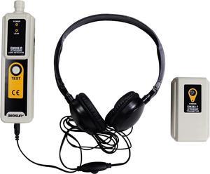 Ultrasonic Leak Detector & Transmitter Finder 40KHz Water Dust Leak Pressure Headphone Liquid Leakage Monitor Accessory Kit LED Indication Ultrasonic Leak Finder Tool