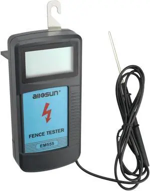 Digital Electrical Fence Voltage Tester Handheld Fence Fault Finder & Locator Checker Fence Voltmeter Troubleshooter High Voltage 300-9900V Gardening Tools