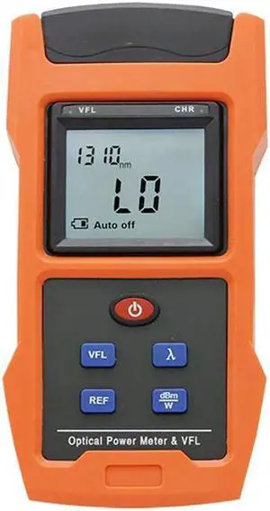 Power Meter Combined with 8-10km Visual Fault Locator Function, Fiber Light Tester with Rechargeable Battery
