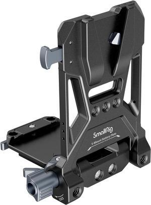 V-Mount Battery Plate, V Lock Battery Mounting Plate with 1/4"-20 & 3/8"-16 Threaded Holes, L-Shape Compact & Foldable V Mount Battery Plate for V Mount Battery, DSLR Camera, Tripod
