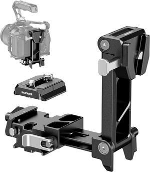Foldable V Mount Battery Plate with Arca Type Baseplate for PD Quick Release Plate DJI RS3 Pro Gimbal & Tripod, Easy DSLR Camera Video Rig Compatible with SmallRig V Lock Battery & Cage, PS013