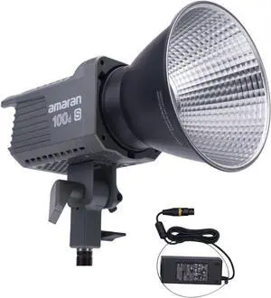 100dS LED Video Light, amaran 100d Upgrade App Control 8 Pre-Programmed Lighting Effects DC/AC Power Supply Photography Shooting Light