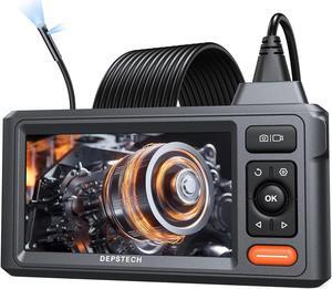 Endoscope Camera with Light, DEPSTECH 1080P HD Borescope with 5" IPS Screen, 16.5FT Flexible Sewer Camera, IP67 Waterproof Plumbing Snake Camera, Cool Gadgets for Men, Women