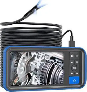 50ft Sewer Camera, Teslong 1080P Drain Plumbing Snake Inspection Camera with Light, 50 ft Flexible Borescope Endoscope Duct Fiber Optic Scope Cam