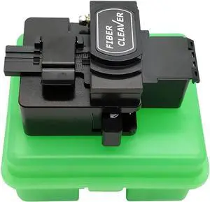 High Precision Optical Fiber Cleaver with 16 Cleaving Spots and 48000 Cleaves Fiber Cutter Tool with FTTH Fiber Holder for 0.25mm 0.9mm 3.0mm Coating Diameter Fiber