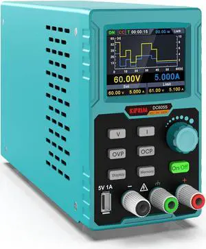 DC Power Supply (0-30 V 0-10 A) 110V Input High Precision 4-Digit Multiple Protection with PC Software and USB Charging
