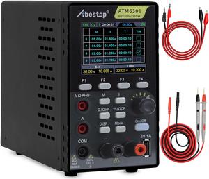 2 in 1 DC Power Supply Multimeter 60V/ 10A Benchtop Power Supply Multiple Protections 2.8" LCD USB Charging (60V/10A/300W/ATM6301)