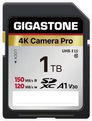 [5-Yrs Free Data Recovery]  1TB SDXC Memory Card 4K Pro Series Camera Transfer Speed Up to 150MB/s Compatible with Canon Camcorder, A1 V30 UHS-I Class 10 for 4K UHD Video