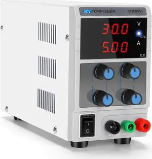 30V 10A Bench Power Supply Electroforming,Adjustable Regulated Power with 3 Digit Display for Laboratory,Test Faulty Motor,Mobile Phone Repair,DIY,SKY TOPPOWER STP3010
