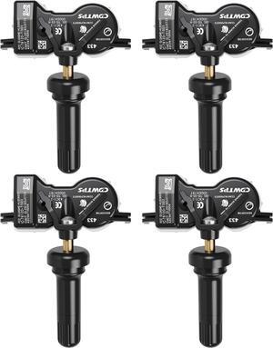 Sensor Dodge,4Pack 433Mhz Tire Pressure Monitoring System Sensor Compatible for Chrysler Jeep Dodge Fiat Replaces#68313387AB 68193586AC 68252493AB