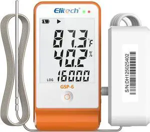 Ultra Low Digital Temperature Data Logger Medical Refrigerator Thermometer Vaccine Fridge Temperature Monitor Max Min Value GSP-6-PTE