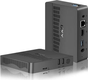Mini PC, Micro PC Support M.2 SSD 2TB Expansion, Mini Computer with Processor N3350, 4K HD and VGA Dual Display,BT,2.4/5G WiFi,USB3.0,LAN,VESA Mount/Home/Business Mini Computer
