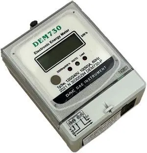 DEM730P Electric kWh Submeter, RS485, 1P3W (2 Hot wire, 1 Neutral), 120/240V, 50A, Internal CT