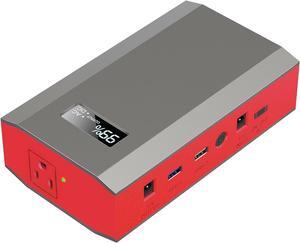 Portable Power Bank with AC Outlet, 65W 110V External Battery Pack 24000mAh Power Pack Portable Power Source Supply for Outdoor RV Tent Camping Home Office Emergency