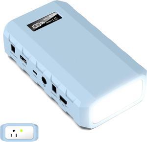 24000mAh Portable Charger Power Bank, 88Wh Portable Power Bank with AC Outlet, QC 3.0 USB/USB-C, DC Output, Led Flashlight, Portable Battery Charger for Home Camping Travel Power Backup