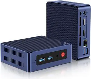 Mini S12 Pro Mini PC, -N100 (4C/4T, Up to 3.4GHz), 16GB DDR4 RAM 1TB SSD, Mini Desktop Computer 4K@60Hz, Dual HDMI, WiFi6, BT5.2, USB3.2, Low Power