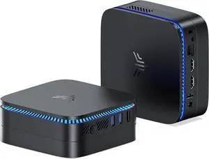 N100 Mini PC, Desktop Computer with 12GB LPDDR5 4800MHz RAM 256GB M.2 SSD, 4K Micro PC with Enthernet, 2 HDMI, 4 USB-A, Small PC Support WiFi/BT for Office, Home, Business