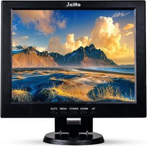 12 Inch LCD Security CCTV Monitor, 800x600 4:3 Resolution Color TFT LCD Display Screen with VGA/HDMI/AV/BNC/MIC USB Ports for Surveillance Camera, STB and Other Video Equipment