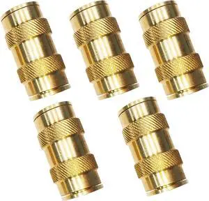Push to Connect Fittings 3/4 Inch Tube OD Pneumatic Fittings DOT Air Fittings Air Line Fittings Air Hose Fittings Air Compressor Quick Connect Fittings Brake Line Fittings 5pcs