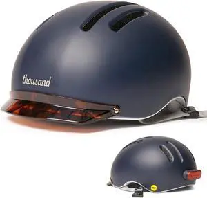 MIPS Adult Bike Helmet - LED Tail Light, Cycling & Bicycle Safety Certified, Lightweight & Low Profile, Men & Women, Lockable PopLock
