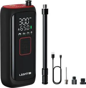 BM1 Bike Air Pump [Smart 2X Fast] 150PSI Electric Bicycle Pump, 4000mAh Cordless Motorcycle Tire Inflator, Portable Air Compressor w/Digital Pressure Gauge, Auto Stop, Schrader Presta Valve
