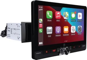 Dual Electronics DCPA81W 8-inch Certified  CarPlay Android Auto Wired or Wireless | Single DIN & Double DIN Touchscreen Car Stereo Radio | Bluetooth | Front & Rear Camera | USB Playback & Charge
