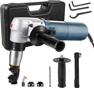 Electric Metal Nibbler 625W Nibbler Metal Cutter 1000RPM High Speed Rotor 0.16in/4mm Metal Nibbler 110V w Replaced Blades Storage Case Sheet Metal Nibbler for Cutting Stainless Steel, Aluminium