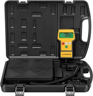 110 LB High Precision Electronic Digital Refrigerant Charging Weight Freon Scale with Case, 5 Measurement Unit Options for HVAC A/C