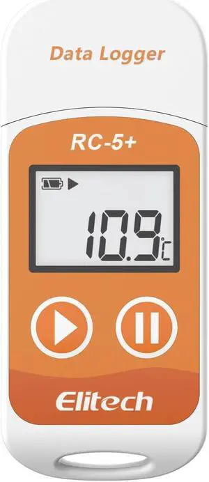 RC-5+ Digital PDF USB Temperature Data Logger Reusable Recorder Refrigerator Thermometer 32000 Points High Accuracy