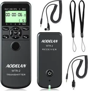 Intervalometer Remote for Nikon - Camera Wireless Timer Shutter Release Remote Control for Nikon Z6, Z7, Z9, D850, D810, D750, D7200, Coolpix P1000, P950; Replaces Nikon MC-DC2, MC-30, MC-36A