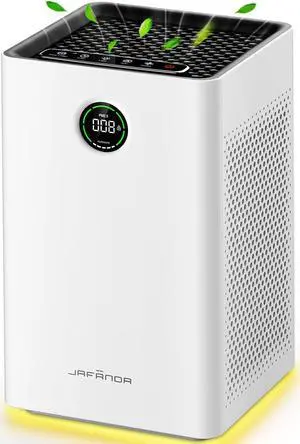 Air Purifiers for Home Large Room Up To 1190ft², True HEPA 13 Filter, Activated Carbon Remove 99.97% Dust Smoke Odor Pollen Pets Hair Dander Allergies, Quiet Sleep Mode 23dB, Night Light