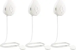 White Flo Smart Water Leak Detector, Water Sensor Alarm for Home, 3-Pack, 920-005