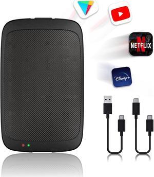 4 in 1 Wireless CarPlay Adapter Support YouTube/Netflix/TikTok/Play Store/TF Card/Screen Mirroring, CarPlay & Android Auto Wireless Adapter Smart CarPlay Ai Box Wired to Wireless Stream to Your Car