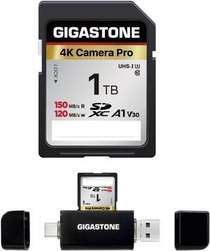 1TB SD Card with USB Type C Card Reader, 4K Camera Pro, A1 V30 U3 SDXC Memory Card Compatible with  Nikon  Panasonic Digital Camera, with 1 Mini case