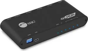 1x4 HDMI 4K HDR Splitter - 4K@60Hz, HDCP 2.2, 18Gbps, Auto Scaling, Cascadable, Firmware Upgradable, 1 in 4 Out, TAA compliant (CE-H22Y11-S1)